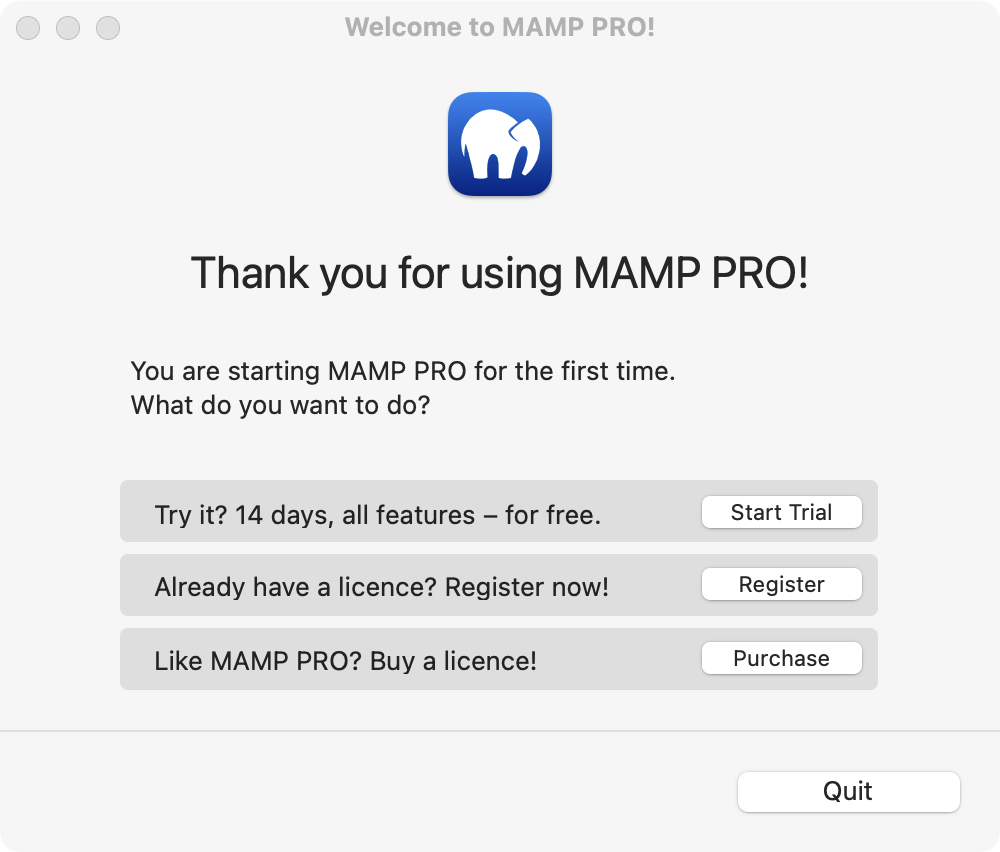 MAMP PROアンインストール説明画面